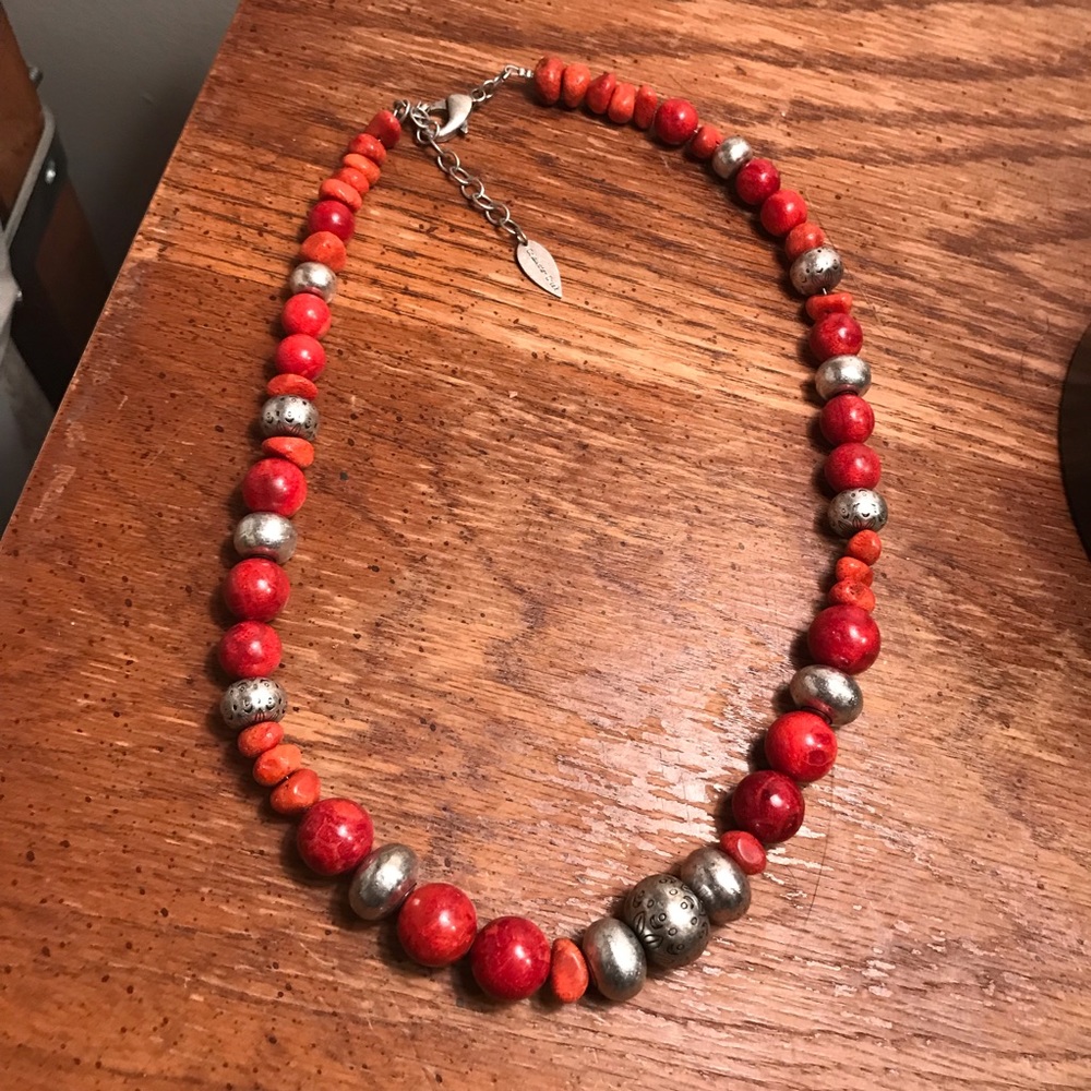 Sponge coral Cold Water Creek Statement Necklace